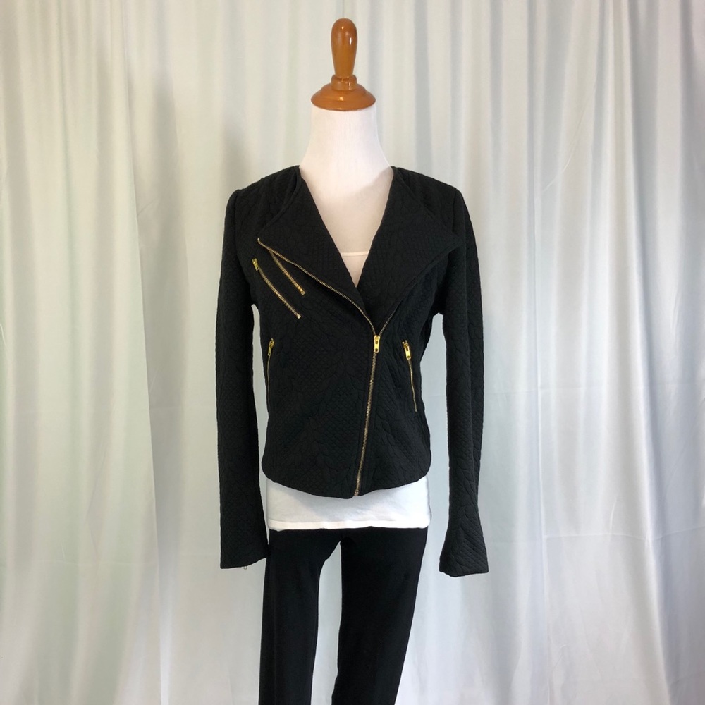 Zippered Moto Jacket